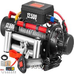 Camion Winch Electric Winch 12500lbs 12v Power Winch 85ft Steel Cable For Utv Atv