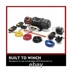 Fieryred 12v 4500lbs Electric Synthetic Rope Atv Winch Kits For Towing Atv/ut