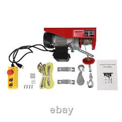 Grue électrique à câble 110V 1763lbs pour garage avec treuil et télécommande filaire