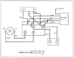 Kit de treuil électrique 4500LB 12V pour VTT/SSV avec corde synthétique et télécommande pour Foreman