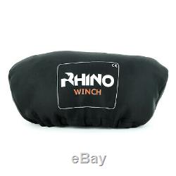 Rhino Winch Électrique De Récupération, 12v 13500lb Carbon Heavy Duty 4x4 Câble D'acier