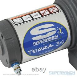Superwinch Atv Terra Series 3 500 Lb Treuil Électrique Avec Câble En Acier Suw1135220