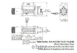 Superwinch Treuil Talon 9.5 I Sr 12v Moteur Scellé 5,2 Ch Corde Synthétique 1695211