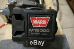 Travail Avertir M15000 Winch 15000 Lb 12v Auto-récupération Treuil Câble De Commande Hook