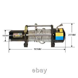 Treuil électrique 12V 8000LBS avec câble en acier pour VTT UTV et télécommande sans fil 8000lb