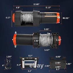 Treuil électrique de 3500 livres avec câble en acier et télécommande pour bateau tout-terrain ATV UTV