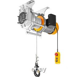 Vevor 2200lbs Electric Hoist Winch Lifting Engine Crane Lift Hook Avec Télécommande