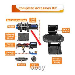 WSAYS UTV Treuil électrique de 4500 lb Montage Combo Convient à YAMAHA RHINO 450/660/700 03-13