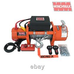 Winch Électrique 12v 15000lb (en Limited 4,082kg Max) Winchmax Brand Recovery