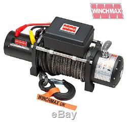 Winch Electrique 12v 4x4 13000 Lb Militaire Spec Présentées Winchmax Synthetique Corde