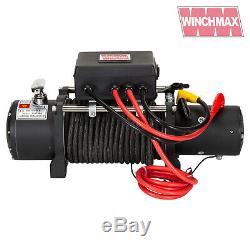 Winch Electrique 12v 4x4 13500 Lb Militaire Spec Présentées Winchmax Synthetique Corde