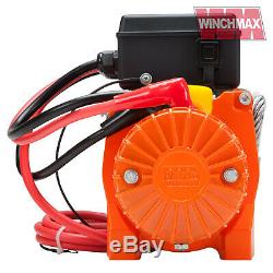 Winch Electrique 12v 4x4 / Recovery 13500 Lb Winchmax Marque + Plaque De Montage Inc