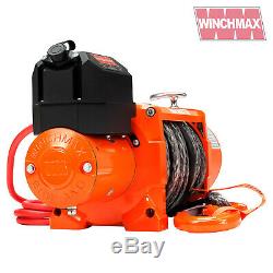 Winch Electrique 12v Récupération 4x4 17000 Lb Winchmax Sans Fil Synthetique Dyneema