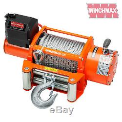 Winch Electrique 24v Récupération 4x4 17000 Lb Winchmax Original Orange À Distance Winch