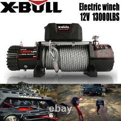 X-bull Treuil Électrique 12v 13000lbs Câble En Acier Hors Route Jeep Camion Remorque De Remorquage
